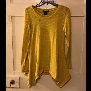 Mustard Seed Yellow Knitted Sweater